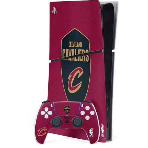 NBA Cleveland Cavaliers Distressed PlayStation PS5 Skins