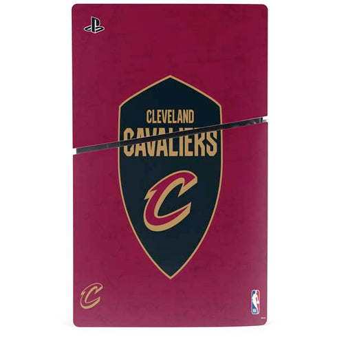 NBA Cleveland Cavaliers Distressed PS5 Slim Digital Edition Console Skin