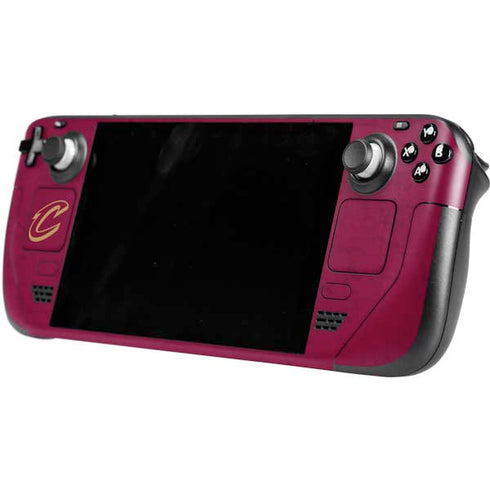 NBA Cleveland Cavaliers Distressed Steam Deck Handheld Gaming Computer OLED Skin