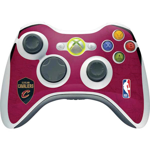 NBA Cleveland Cavaliers Distressed Xbox 360 Wireless Controller Skin