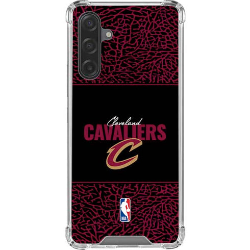 NBA Cleveland Cavaliers Elephant Print Galaxy A17 Clear Case