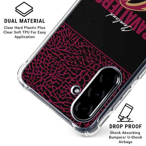 NBA Cleveland Cavaliers Elephant Print Galaxy A36 5G Clear Case