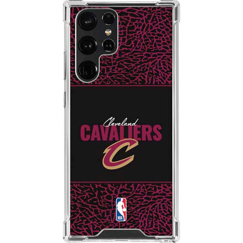 NBA Cleveland Cavaliers Elephant Print Galaxy S23 Ultra Clear Case