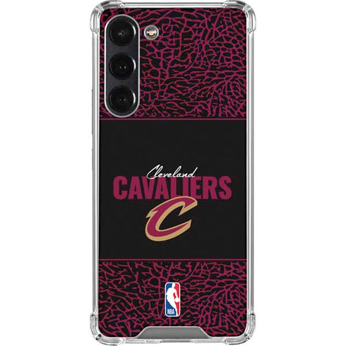 NBA Cleveland Cavaliers Elephant Print Galaxy S24 FE Clear Case