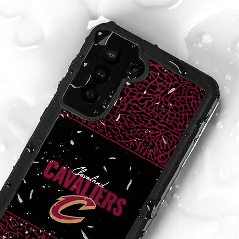 NBA Cleveland Cavaliers Elephant Print Galaxy S24 Plus Waterproof Case