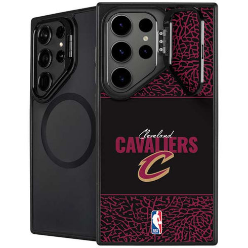 NBA Cleveland Cavaliers Elephant Print Galaxy S24 Ultra Kickstand Case