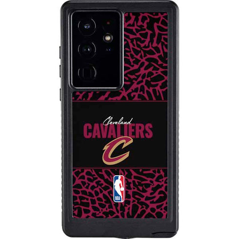 NBA Cleveland Cavaliers Elephant Print Galaxy S24 Ultra Waterproof Case