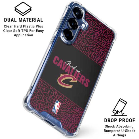 NBA Cleveland Cavaliers Elephant Print Galaxy S25 Plus Clear Case