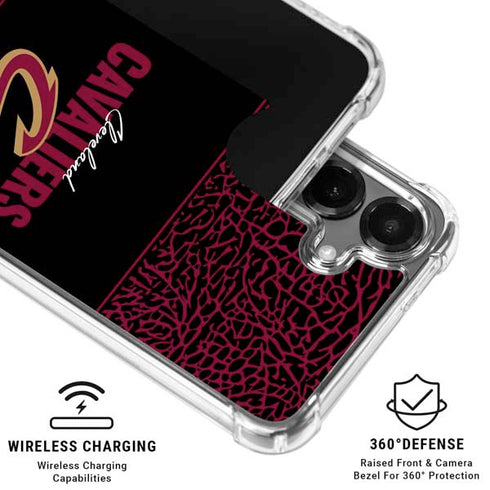 NBA Cleveland Cavaliers Elephant Print Galaxy S26 Clear Case
