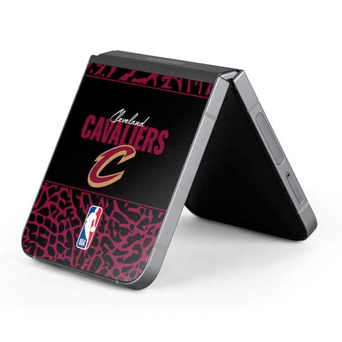 NBA Cleveland Cavaliers Elephant Print Galaxy Z Flip6 Skin