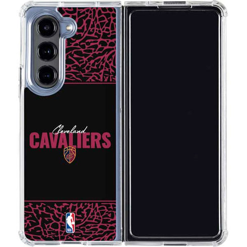 NBA Cleveland Cavaliers Elephant Print Galaxy Z Fold5 5G Clear Case