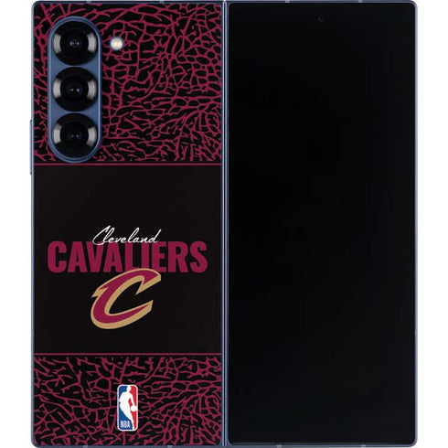 NBA Cleveland Cavaliers Elephant Print Galaxy Z Fold6 Skin