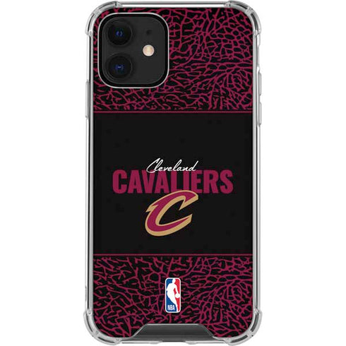 NBA Cleveland Cavaliers Elephant Print iPhone 12 Clear Case