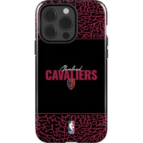 NBA Cleveland Cavaliers Elephant Print iPhone 15 Pro Impact Case