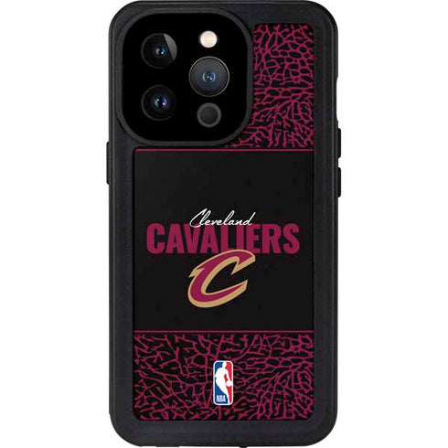 NBA Cleveland Cavaliers Elephant Print iPhone 15 Pro Waterproof Case