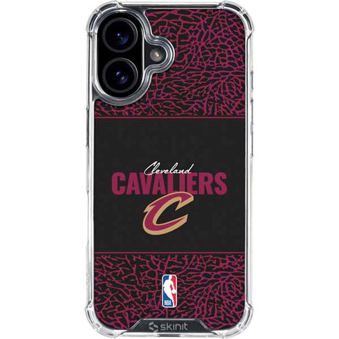 NBA Cleveland Cavaliers Elephant Print iPhone 16 Clear Case