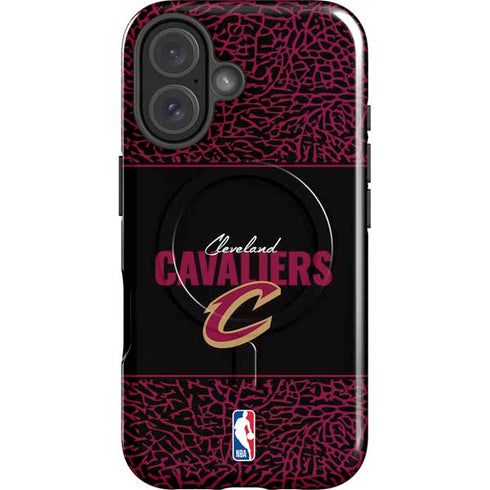 NBA Cleveland Cavaliers Elephant Print iPhone 16 Magsafe Impact Case