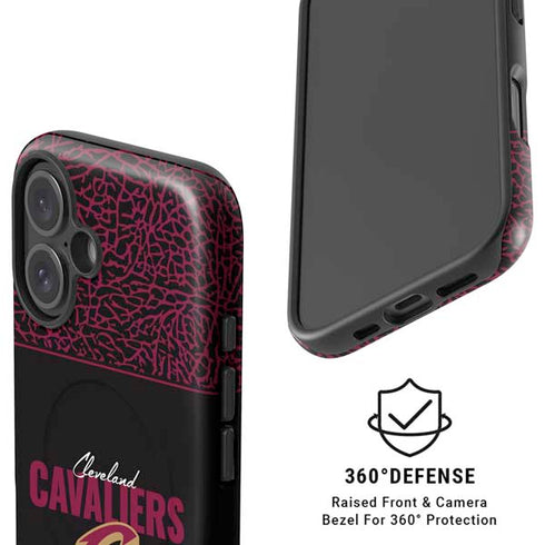 NBA Cleveland Cavaliers Elephant Print iPhone 16 Magsafe Impact Case