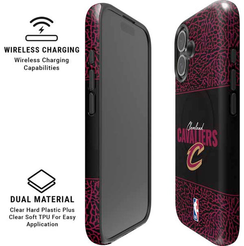NBA Cleveland Cavaliers Elephant Print iPhone 16 Magsafe Impact Case