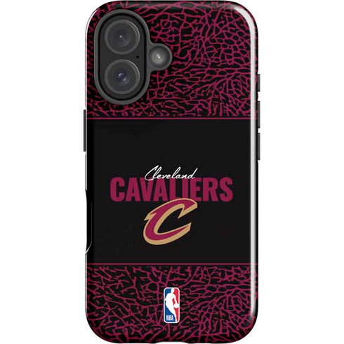 NBA Cleveland Cavaliers Elephant Print iPhone 16 Plus Impact Case