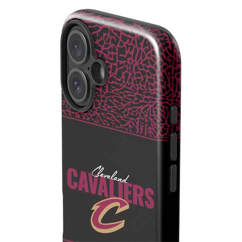 NBA Cleveland Cavaliers Elephant Print iPhone 16 Plus Impact Case