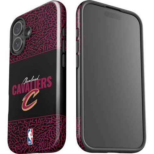 NBA Cleveland Cavaliers Elephant Print iPhone 16 Plus Impact Case