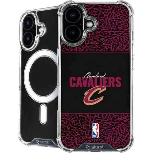 NBA Cleveland Cavaliers Elephant Print iPhone 16 Plus MagSafe Case