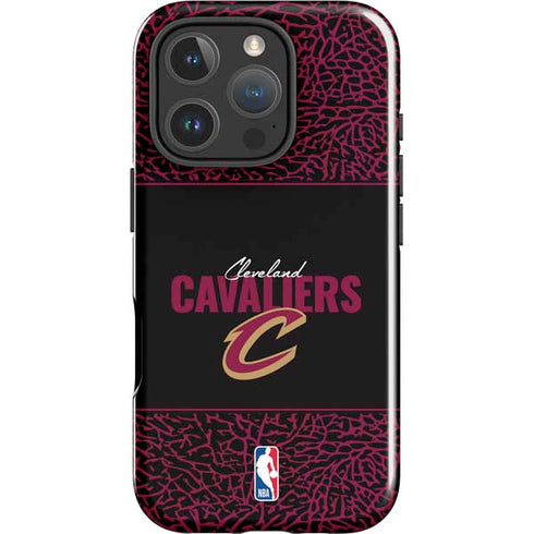 NBA Cleveland Cavaliers Elephant Print iPhone 16 Pro Impact Case