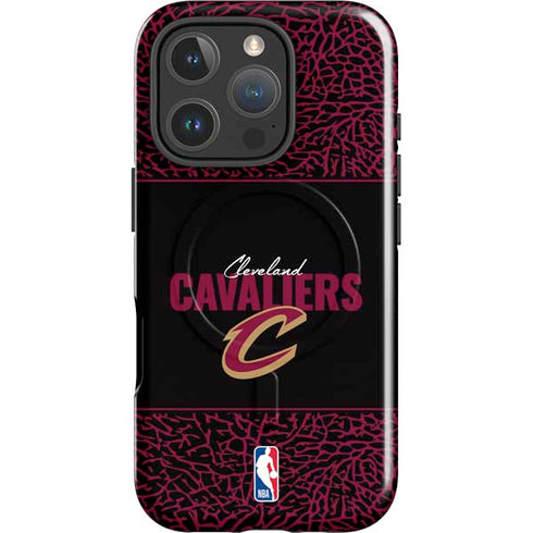 NBA Cleveland Cavaliers Elephant Print iPhone 16 Pro Magsafe Impact Case