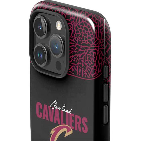 NBA Cleveland Cavaliers Elephant Print iPhone 16 Pro Max Impact Case