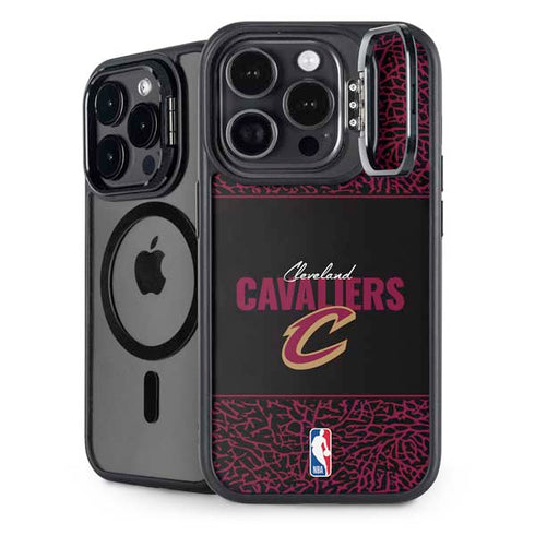 NBA Cleveland Cavaliers Elephant Print iPhone 16 Pro Max Kickstand Case