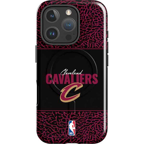 NBA Cleveland Cavaliers Elephant Print iPhone 16 Pro Max Magsafe Impact Case