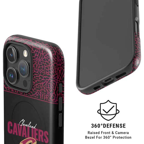 NBA Cleveland Cavaliers Elephant Print iPhone 16 Pro Max Magsafe Impact Case