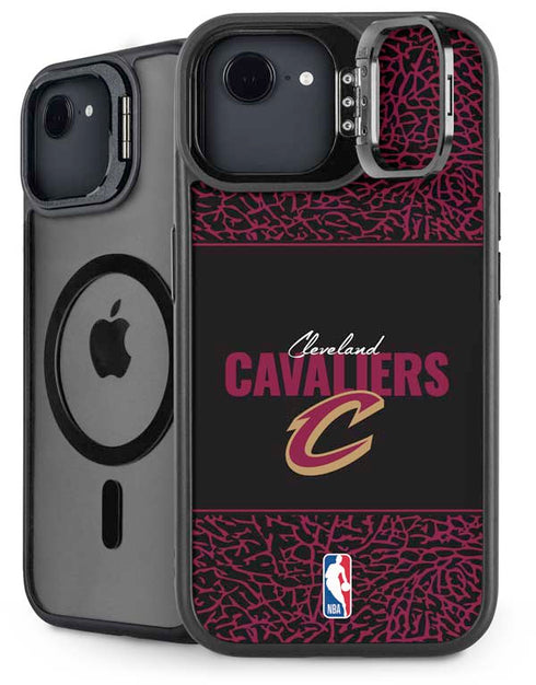 NBA Cleveland Cavaliers Elephant Print iPhone 16e Kickstand Case