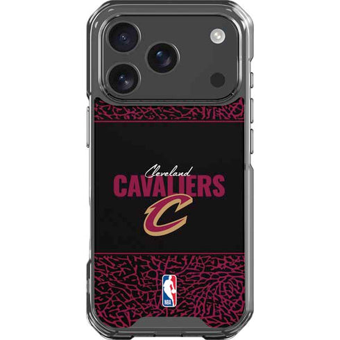 NBA Cleveland Cavaliers Elephant Print iPhone 18 Pro Clear Case