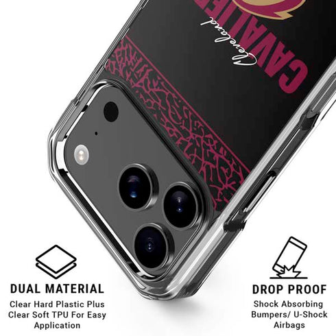 NBA Cleveland Cavaliers Elephant Print iPhone 18 Pro Clear Case