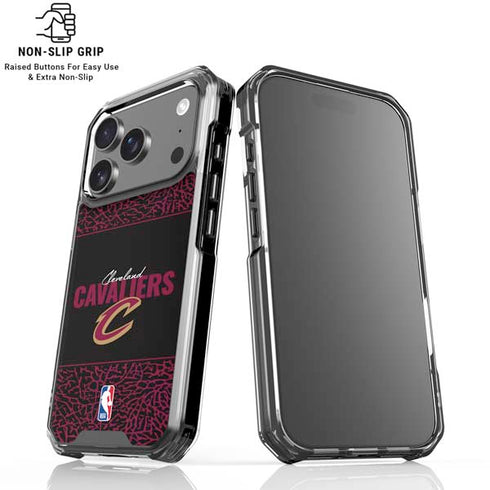 NBA Cleveland Cavaliers Elephant Print iPhone 18 Pro Clear Case