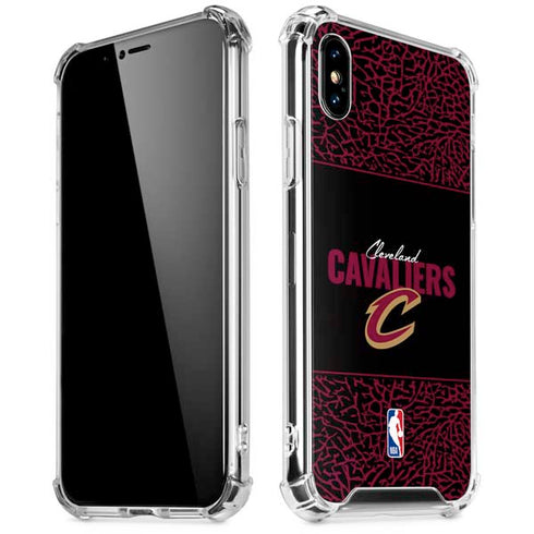 NBA Cleveland Cavaliers Elephant Print iPhone X/XS Clear Case