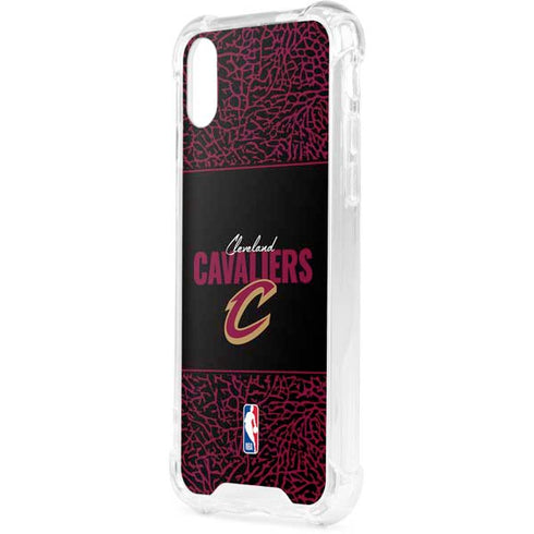NBA Cleveland Cavaliers Elephant Print iPhone XS Clear Case