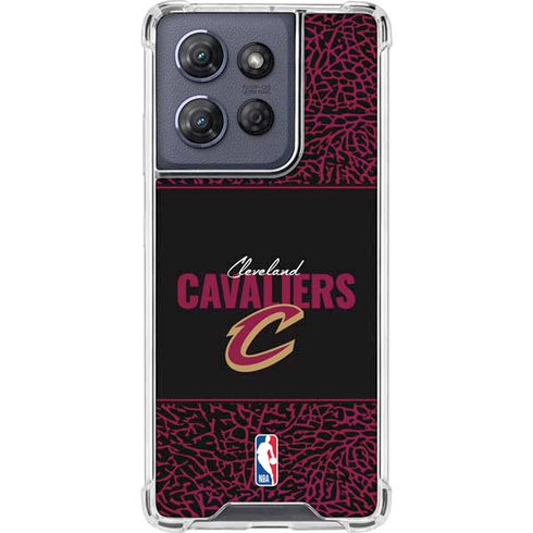 NBA Cleveland Cavaliers Elephant Print Moto G 5G (2025) Clear Case