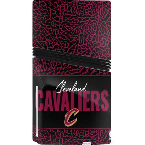 NBA Cleveland Cavaliers Elephant Print PS5 Pro Disk Bundle Skin