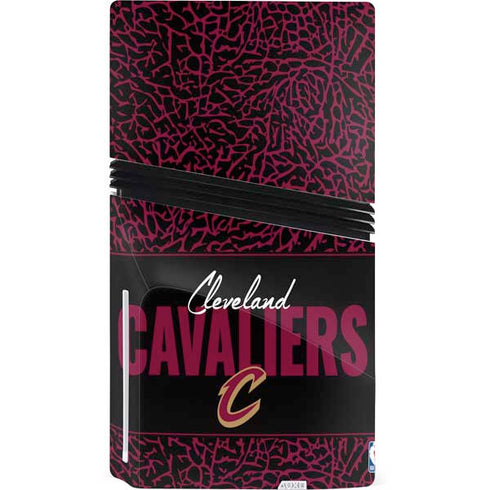NBA Cleveland Cavaliers Elephant Print PS5 Pro Disk Console Skin