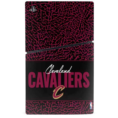 NBA Cleveland Cavaliers Elephant Print PS5 Slim Digital Edition Console Skin