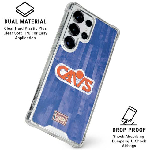 NBA Cleveland Cavaliers Hardwood Classics Galaxy S25 Ultra Clear Case
