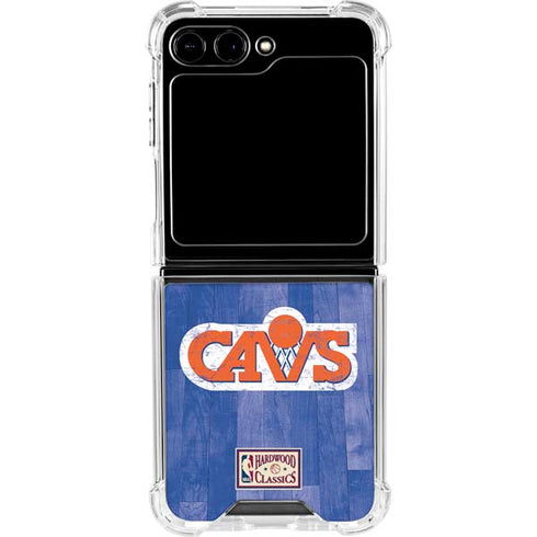 NBA Cleveland Cavaliers Hardwood Classics Galaxy Z Flip6 Clear Case