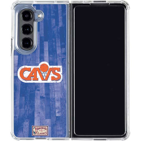 NBA Cleveland Cavaliers Hardwood Classics Galaxy Z Fold5 5G Clear Case