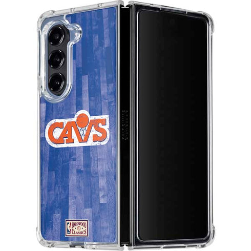 NBA Cleveland Cavaliers Hardwood Classics Galaxy Z Fold5 5G Clear Case