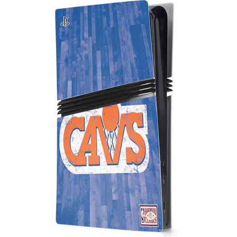 NBA Cleveland Cavaliers Hardwood Classics PS5 Pro Console Skin