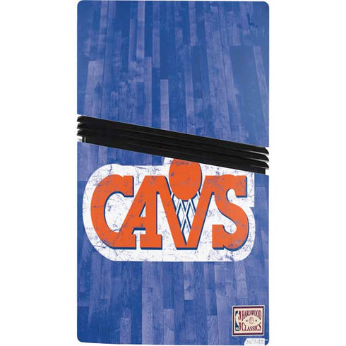 NBA Cleveland Cavaliers Hardwood Classics PS5 Pro Console Skin
