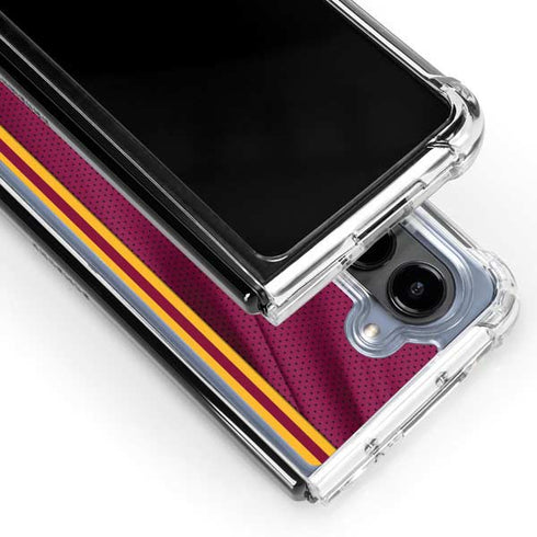 NBA Cleveland Cavaliers Jersey Galaxy Z Fold5 5G Clear Case